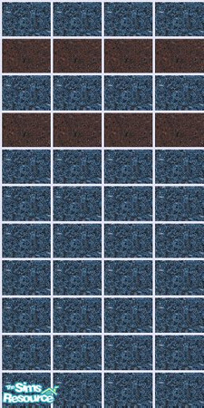 Sims 2 — Granite Set - Blue with Brown_2 by maylynn55 — This a beautiful set of granite tiled walls; they look wonderful