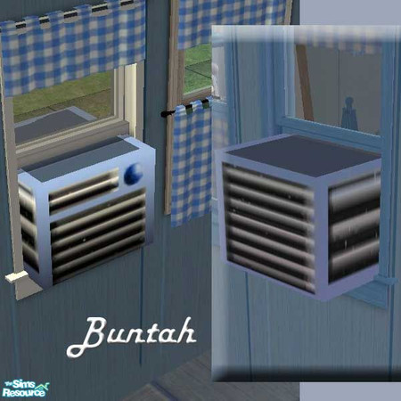 Sims 2 — Bluesy Air Conditioner by buntah — This is a recolor of my Air Conditioner mesh, which is available here at TSR.