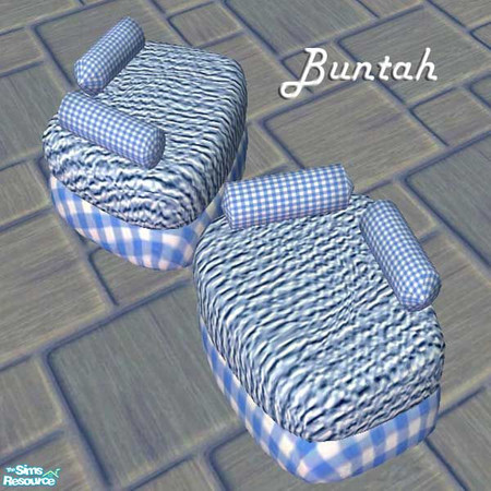 Sims 2 — Bluesy Chair PILLOWS by buntah — This is a recolor of my Modern Living Chair mesh, which is available here at