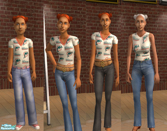 Sims 2 — Dolphins Female Shirts by Bayou_Babe —  