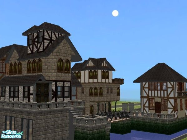 Sims 2 — -=O=- Amsterdam Harbour II by 0wly — The same design as the previous one but it's based on a smaller lot size.