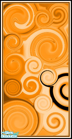 Sims 2 — AP Orange by S4R4J03 — Part of the 'Art Panels' set by S4R4J03.