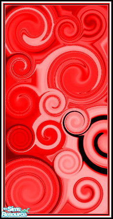 Sims 2 — AP Red by S4R4J03 — Part of the 'Art Panels' set by S4R4J03.