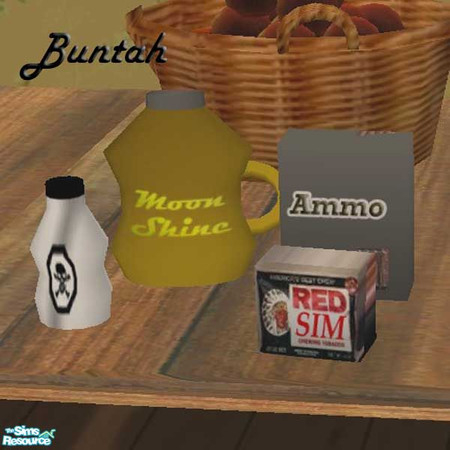 Sims 2 — Redneck Survival Kit by buntah — This stuff is essential if you want a realistic redneck sim -- a jug of