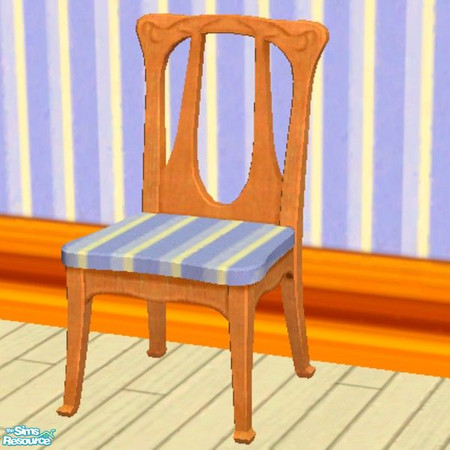 Sims 2 — Got The Blues? Dining Room Chair by Dgandy — Part of the Got the Blues? Dining Room set.