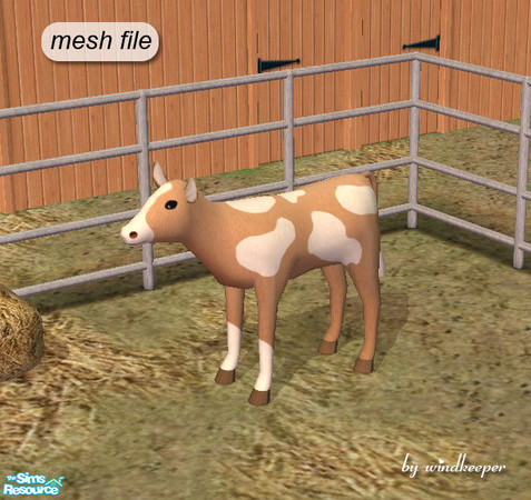 Sims 2 — Calf by Windkeeper — *Jun 17/06 updated to remove shine* Calf - mesh file.