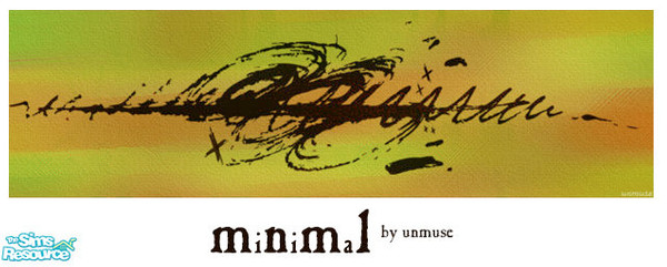 Sims 2 — Minimal 01 by undefinedmuse — Recolor of Nova Jazz, the purple space/retro painting. Pets and CEP required. 