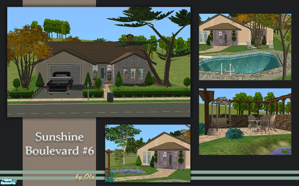 Sims 2 — Sunshine Boulevard #6 by olcia_olivinea — Stylish, traditional house - perfect for every family! It contains 3