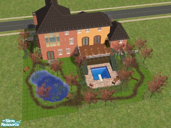 Sims 2 — The Perfect Home by LintzDynasty — This home is wonderful in every aspect from the clever exterior to the