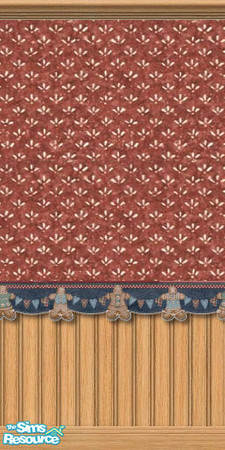 Sims 2 — Farm Country Gingerbread Walls by STP Carly — Farm country walls because everyone has just a little bit of