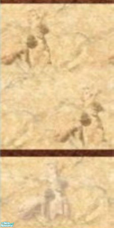 Sims 2 —  by carpe4059 — wallpaper for bathroom.