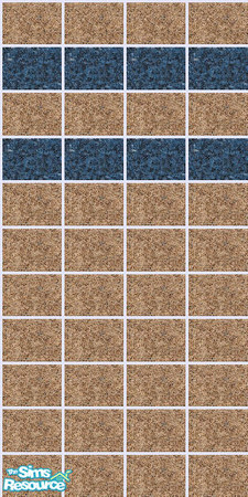 Sims 2 — Gramite Set - Tan with Blue_2 by maylynn55 — This a beautiful set of granite tiled walls; they look wonderful in