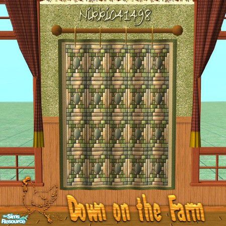 Sims 2 — Wall Quilt 4 by Nikki041498 — This wall quilt matches my Rotunda Quilt bedding in my Country Quilt Collection.