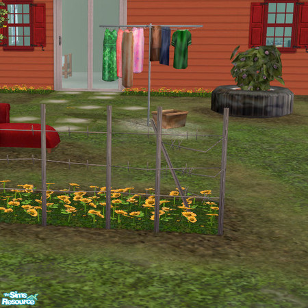 Sims 2 — Bobbys Wire Gate by DOT — **This is a panel, to be added to your game a section at a time, next to each other.