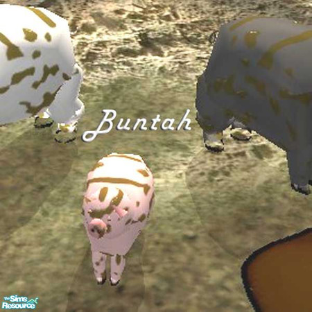 Sims 2 — Muddy Pink Piglet by buntah — This requires the mesh to work.
