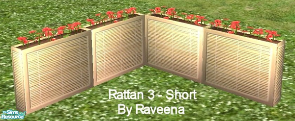 Sims 2 — Rattan 3 - Short by Raveena — You need Simaddict99's 'short' mesh for this object. Download it below. 
