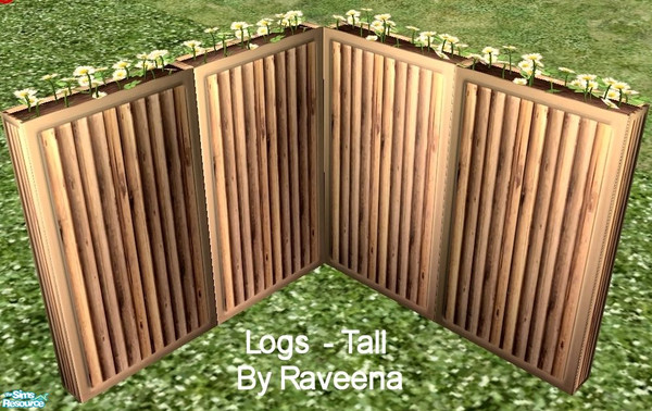 Sims 2 — Logs - Tall by Raveena — You need Simaddict99's 'tall' mesh for this object. Download it below.