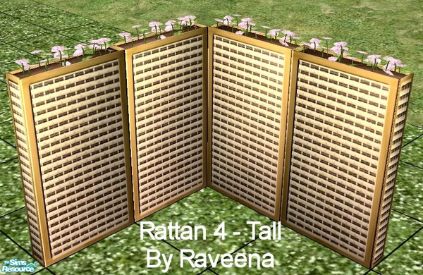 Sims 2 — Rattan 4 - Tall by Raveena — You need Simaddict99's 'tall' mesh for this object. Download it below.