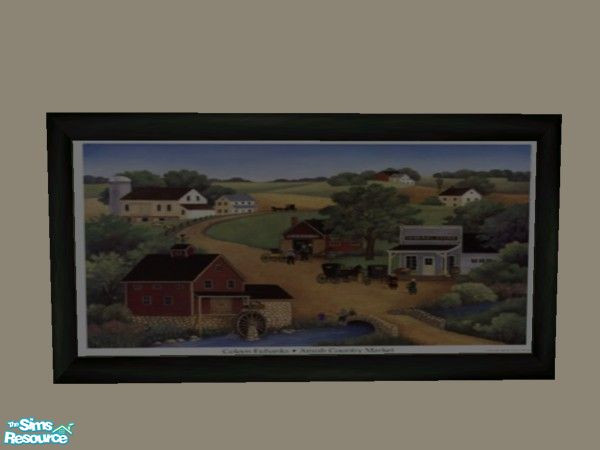 Sims 2 — Farm print 1 by TSR Archive — Part of a set of 4 Farm inspired prints..** TSRAA Member **