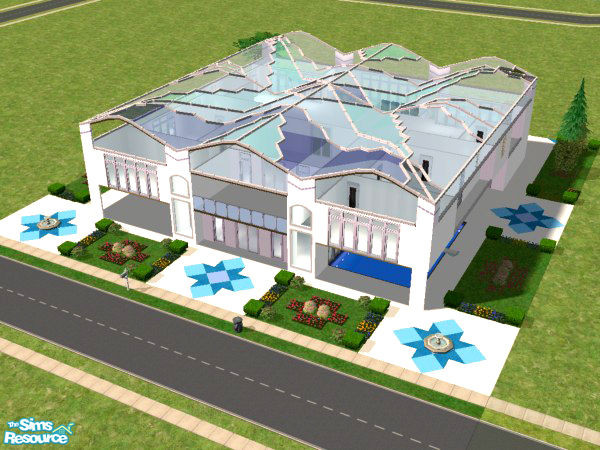 Sims 2 — Colihuay by Andres-Chile — A house with a very modern design, with a marvelous stained glass roof, with