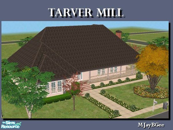 Sims 2 — Tarver Mill by MJayBGee — Upscale suburban Sims living, wrap-around porch, large rooms, easy traffic flow, great