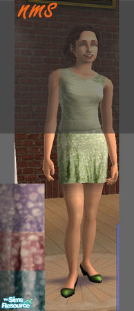 Sims 2 — Something Dot skirt by alia_kenobi — The dot skirt has a modern yet earthy feel to it. comes in green, violet,