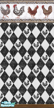 Sims 2 — Farmer Roosters Walls by STP Carly — Walls for the farmer in you.