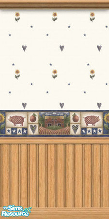 Sims 2 — Farmer  Pigs Walls by STP Carly — Walls for the farmer in you.