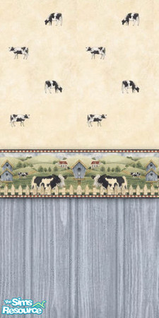 Sims 2 — Farmer Cows Walls by STP Carly — Walls for the farmer in you.
