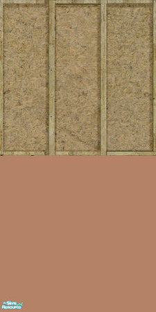 Sims 2 — Drywall with Paint by Pinkett — Half finished drywall