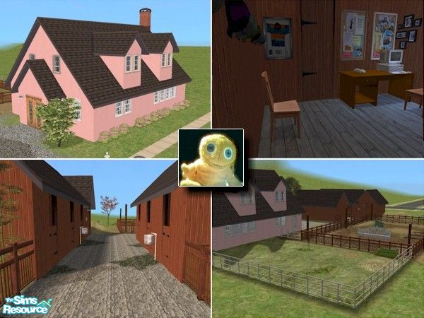 Sims 2 — Baskerville School Of Riding Excellence by Cyclonesue — 6 stables, schooling area with jumps, grazing paddock,