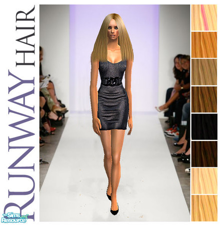 Sims 2 — Runway Hair by 06bek — This super slick, dead straight hairstyle, inspired by recent runway shows, comes in 8