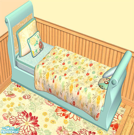 Sims 2 — Morning Glory Girl\'s Room - Bed 1 by agaliha5 — This is a recolor of NCE Girls Room ii by Sunair. This room