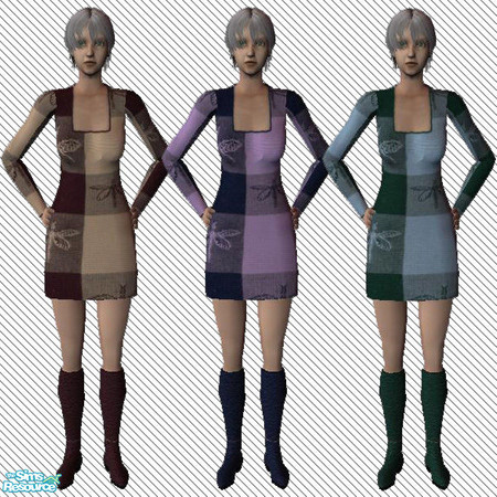 Sims 2 — Elder Dress Set by alc99999 — Elder dress set.