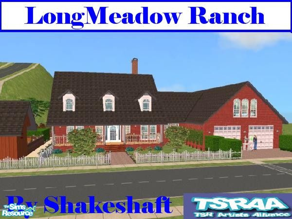 Sims 2 — LongMeadow Ranch by Shakeshaft — This is a small ranch with stable area for your livestock,the main house has 3