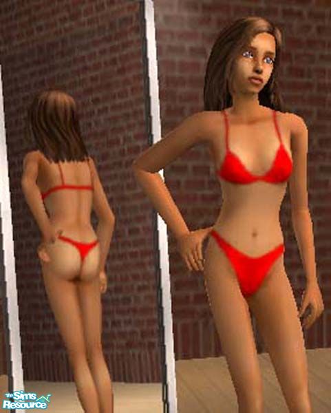 The Sims Resource - Thong Bikini
