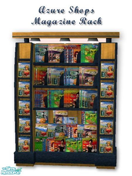 The Sims Resource - Shop Setz in Azure - Magazine Rack
