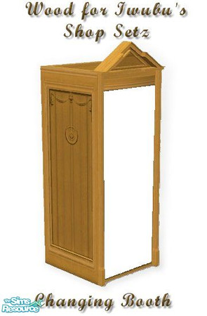 Sims 2 — Shop Setz Wood - Changing Booth by iwubu — The Shop Wood Setz - To complete the look of any Shop Setz of mine,