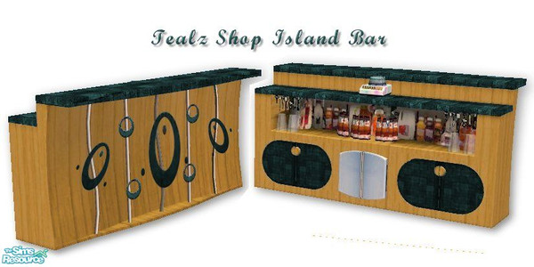 Sims 2 — Shop Setz in Tealz - Island Bar by iwubu — The Shop Setz - Find yourself building perfectly matched shops