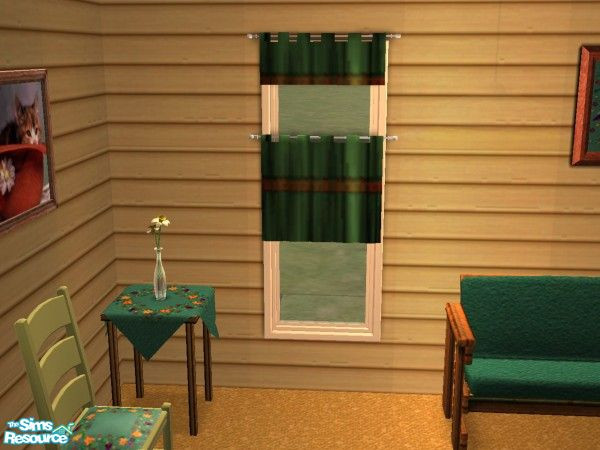 Sims 2 — country curtains by gbourn — .