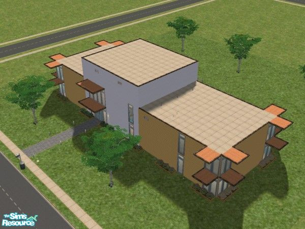 Sims 2 — Modernist NowHouse by iamjrm — This modernist home features high-tech ammenities, art throughout, and an open