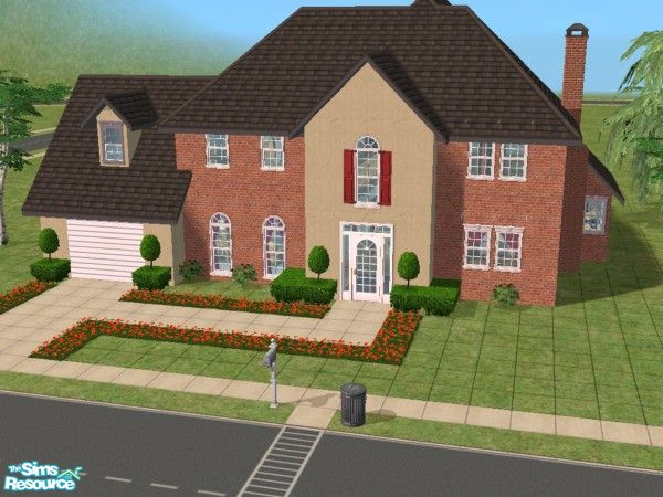 Sims 2 — 21 Bridge Street by bcfox40 — A great home for sim families, it features 3 bedrooms, 2 baths, 2-story foyer,