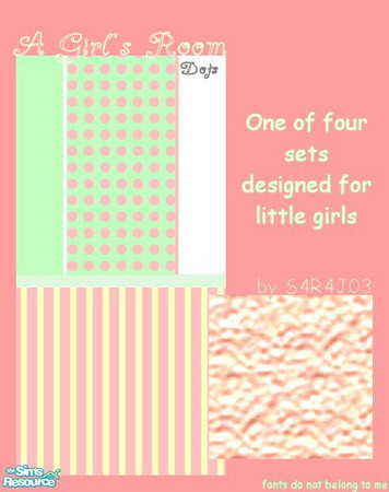 Sims 2 — A Girl's Room - Dots by S4R4J03 — *A Girl's Room - Dots* One of four sets designed for little girls.