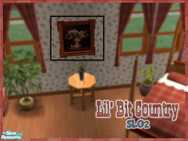 Sims 2 — Lil Bit Country Floral Painting by SimsLvrGrl — Whether in the country on the farm, or in the city dreaming of