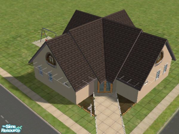 Sims 2 — 001 TSR Way by Sir_Shades — A house up to a four SIM family, but room to expand if needed. The only downloaded