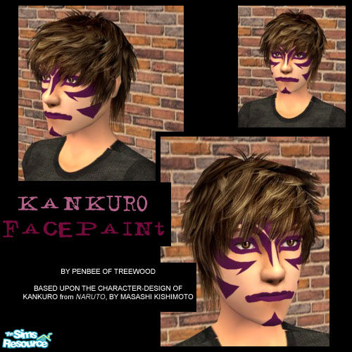 The Sims Resource Kankuro Face Paint