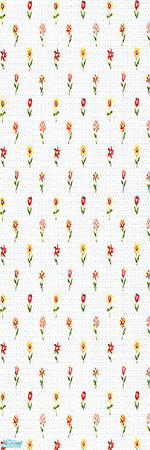 Sims 2 — Floral Wallpaper Set - 4 by thekewlestnerd — Wall 5
