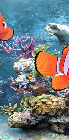 Sims 2 — Nemo wall set - Tile 4 by Cassina — 