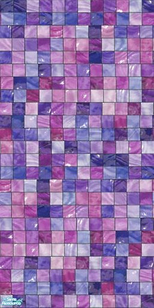 Sims 2 — So Sloppy Wall 4 by tamlfra — A beautiful glass tile wall, in a mosiac pattern, that was a bit sloppily