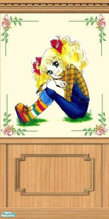 Sims 2 — Candy Candy Set Kids Bedroom - Candy Candy Wall by Bury me deep inside your heart — 